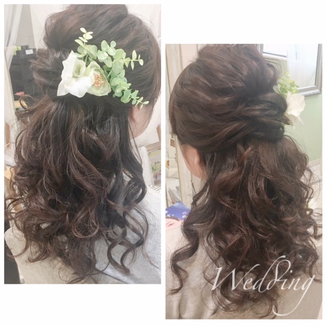 #Wedding hair♡ bynishitani
