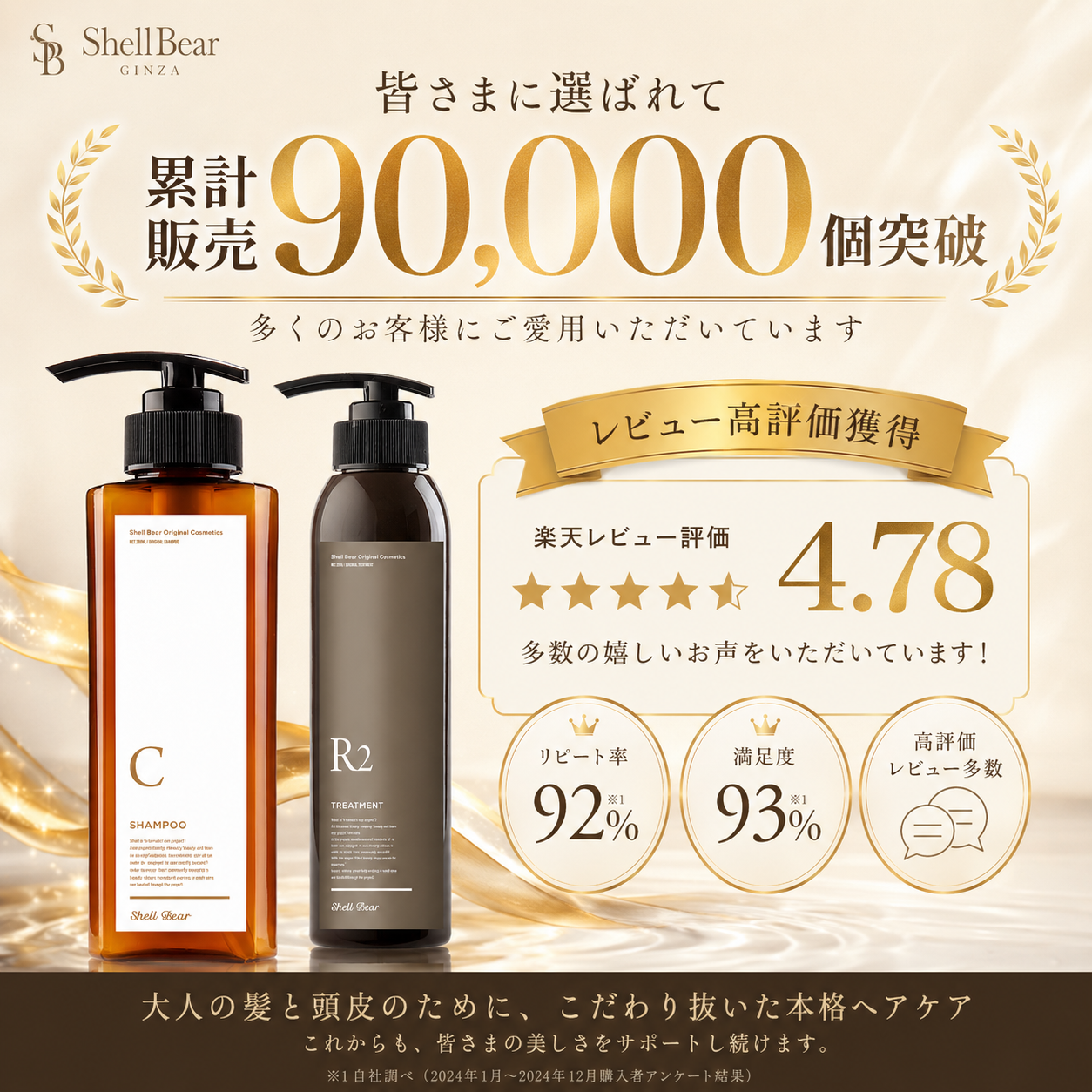 ShellBear GINZA 累計販売90,000個突破 楽天レビュー4.78