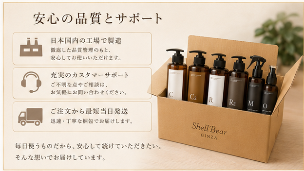 安心の品質とサポート